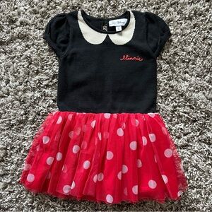 Baby Gap x Disney Minnie Mouse Dress with Red Polka Dot Skirt - EUC